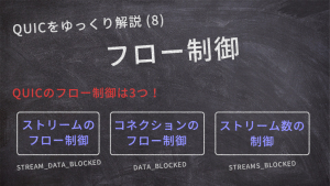 「QUICをゆっくり解説(8)：フロー制御」のイメージ